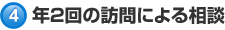 年２回の訪問による相談